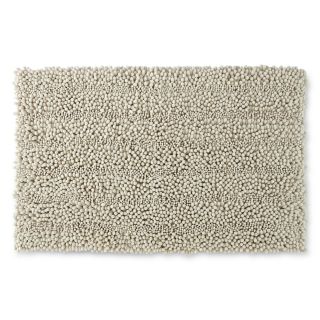 Chenille Lines Bath Rug Collection, Linen