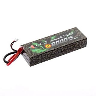 ACE 7.4V 5000mah 2S 40C Li Po Battery(T Plug)