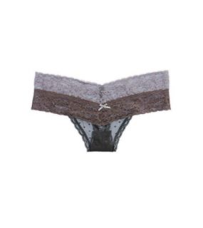 Stone Aerie Lace Thong, Womens L