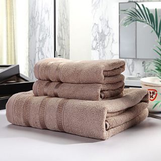 Siweidi Comfortable Solid Color Bamboo Fiber Towel Set(Screen Color)
