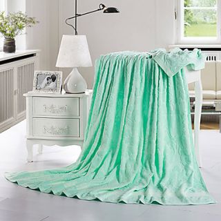 Siweidi Fashion Solid Color Single Cotton Jacquard Towel(Green)