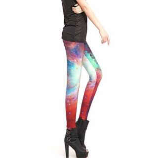 Elonbo Pure and Fresh and The Sky Style Digital Painting Tight Women Leggings