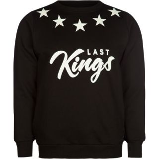 Star Mens Sweatshirt Black In Sizes X Large, Large, Medium, Xx Large