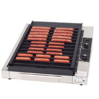 Gold Medal Small Grilla Reciprocating Grill w/ 36 Hot Dog Capacity & EZ Kleen Surface