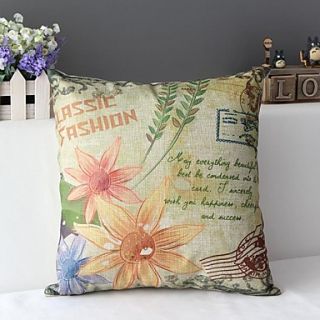 Asthetic Beautiful Flowers Hand Painted Decorative Pillow Cover