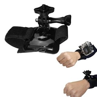 BZ 93B Elastic Velcro Wrist Mount for GoPro HERO 3 / 3 / 2 / 1   Black