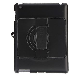 Protective PC Back Case with Stand and 360 Degree Rotation Hand Strap Holder for iPad 2/3/4 (Assorted Colors)