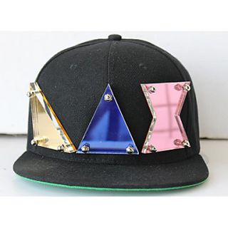 Unisex Crystal Flat Ledge Hat With Alphabet LAX