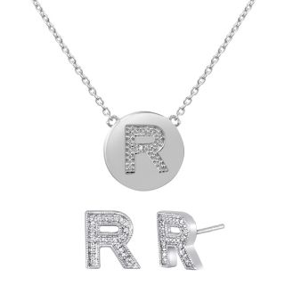 ONLINE ONLY   Diamond Addiction Diamond Accent Initial R Set, Womens