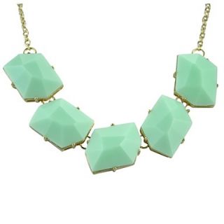 Mint Statement Bubble Necklace Party Fashion Jewelry
