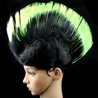 Capless Long Cosplay Party Mixed Color Synthetic Straight Comb Wigs