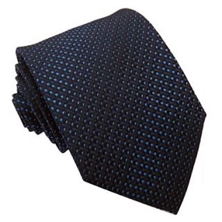 Mens Navy Blue Italy Style Fashion Dot Business Leisure Woven Necktie