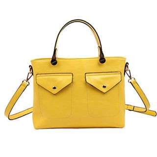 HONGQIU Womens Fashion Casual Tote Bag(Yellow)