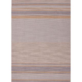 Handmade Flat Weave Stripe Pattern Multi Color Rug (2 X 3)