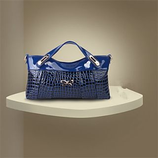 N PAI Womens European Style Crocodile Pattern Tote/One Shoulder/Crossbody Bag(Blue)15