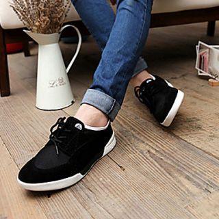 Trend Point Mens Fashionable Simple Sneakers(Black)