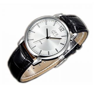 Loveshow Ultra Thin Japanese Import Movement Waterproof Wristwatch Z13 0001SBW for Men