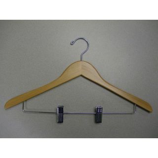 Proman Genesis Flat Suit Hanger with Wire Clips   50 Pieces   GND8816
