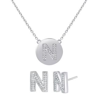 ONLINE ONLY   Diamond Addiction Diamond Accent Initial N Set, Womens