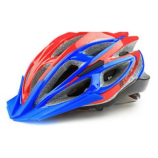 CoolChange 25 Vents BlueRed EPS Integrally molded Cycling Unibody Helmet