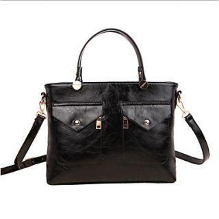 HONGQIU Womens Fashion Casual Tote Bag(Black)