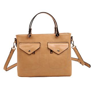 HONGQIU Womens Fashion Casual Tote Bag(Brown)