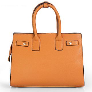 XIUQIU Womens Charming Leather Tote Bag(Brown)
