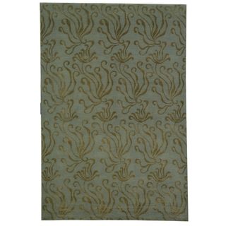 Martha Stewart Seaflora Sea Glass Silk/ Wool Rug (8 6 X 11 6)