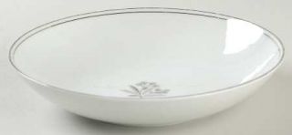 Noritake Bessie Coupe Soup Bowl, Fine China Dinnerware   Blue Flowers,Platinum/G