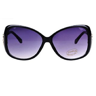 Helisun Womens Fashion Noble Metal Sunglasses 3802 1 (Black)