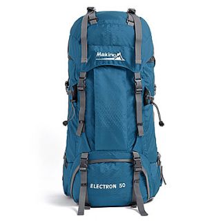 MAKINO 50L Waterproof Nylon Fabric Hiking Backpack with Raincover