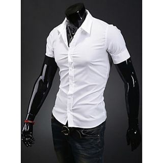 Midoo Short Sleeved Button Shirt(White)