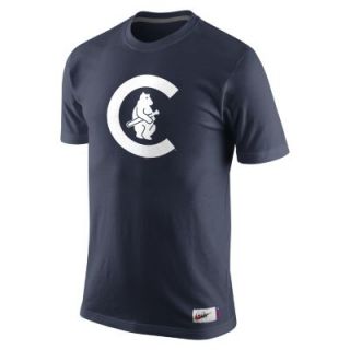 Nike Cooperstown Washed Dugout Logo 1.4 (MLB Cubs) Mens T Shirt   Navy