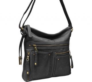 Womens Lucky Brand Cargo Crossbody   Black Shoulder Bags