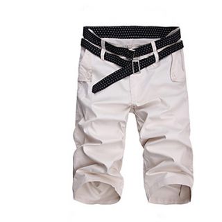 Shishangqiyi Korean Slim MenS Casual Pants(White)