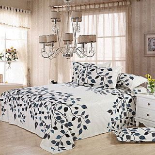 Mainstream Basic Leaves Pattern Large 4 PCS Set Bedding