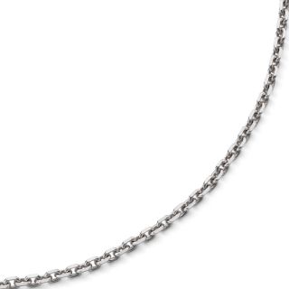18 Diamond Cut Cable Chain Sterling Silver, Womens