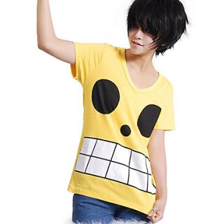 One Piece Monkey·D·Luffy Yellow Fleece Cosplay T shirt