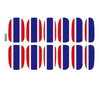 2014 Most Popular 3D Flag Nail Art Patch Stickers Decoration