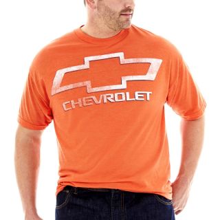 Chevy Logo Tee Big and Tall, Orange, Mens