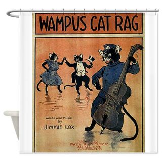  Wampus Cat Rag, Vintage Poster Shower Curtain  Use code FREECART at Checkout