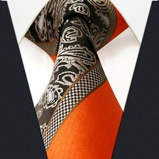 Mens Casual Multicolor Pattern Silk Necktie