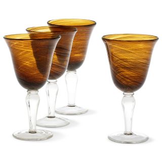 Cindy Crawford Style Set of 4 Harvest Goblets