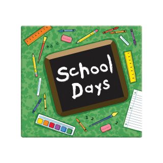 School Days Scrapbook Album   Green
