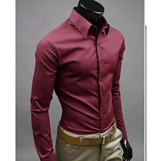 MSUIT Fashion Cultivate OneS Morality MenS Long Sleeve Shirt Z9181