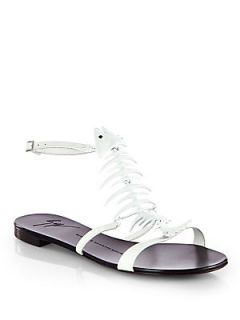 Giuseppe Zanotti Strappy Knotted Sandals   White