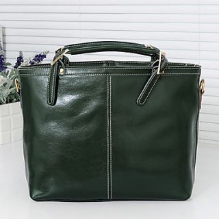NPSJ Womens Gorgeous Green Leather Ultra Large Capacity Tote 04 17