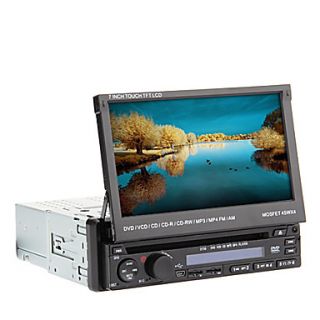 7 Inch 1Din TFT Screen In Dash Car DVD Player with GPS,BT,RDS,iPod,Touch Screen