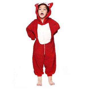 Cute Ahri Little Fox Flannel Kids Kigurumi Pajama