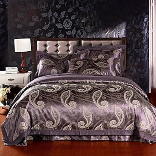 Mankedun Agilawood Jacquard Silk Floss 4 PCS Set Bedding